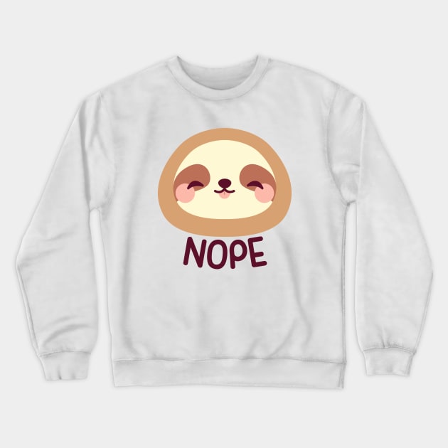 Cute sloth face Crewneck Sweatshirt by Elysart